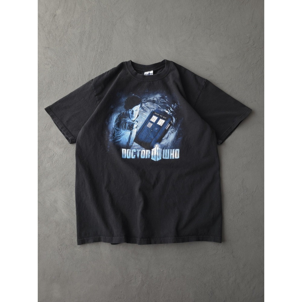 2010‎ Doctor Who BBC TV Series Black Cotton T-shirt XL